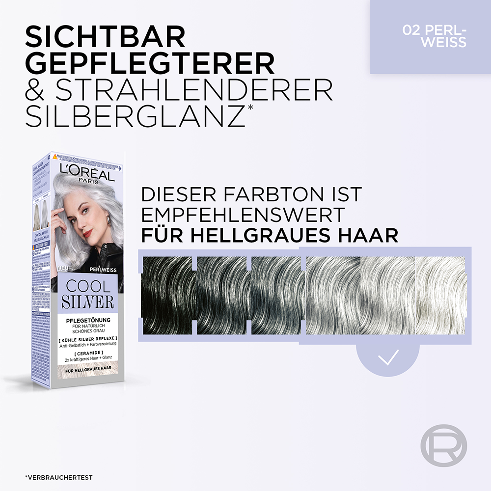 Bild: L'ORÉAL PARIS Cool Silver Pflegetönung