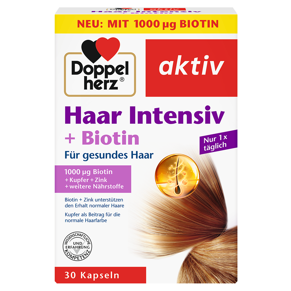 Bild: DOPPELHERZ Haar Intensiv + Biotin