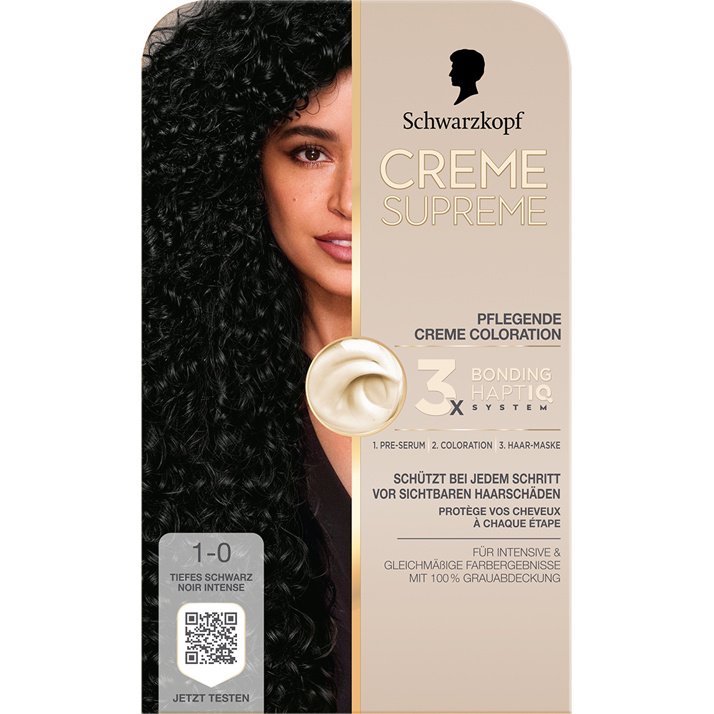 Bild: Schwarzkopf Creme Supreme Creme Coloration Tiefes Schwarz