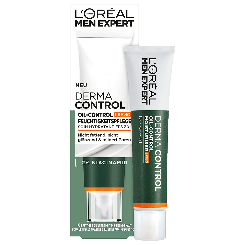 Bild: L'ORÉAL PARIS MEN EXPERT Derma Control Oil-Control Feuchtigkeitspflege