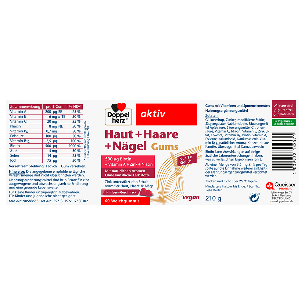 Bild: DOPPELHERZ Haut + Haare + Nägel Gums