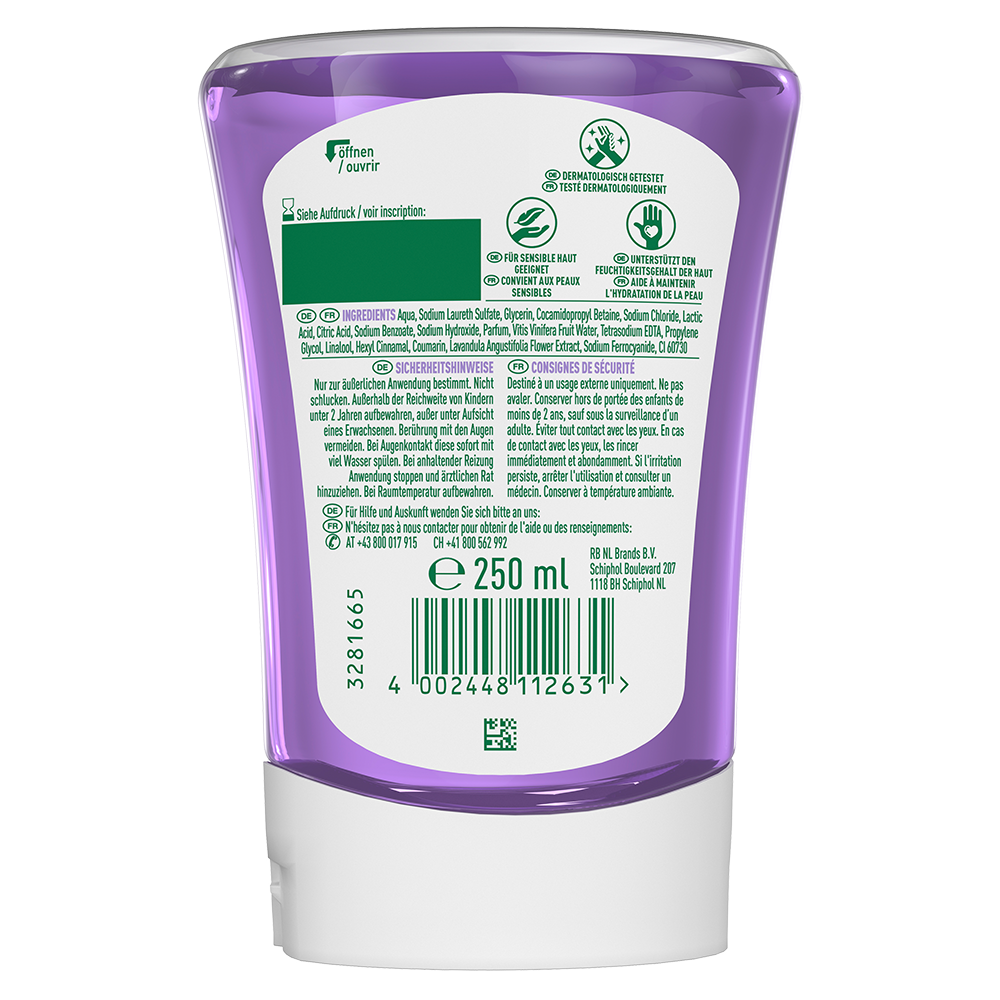 Bild: Dettol No-Touch automatischer Seifenspender Nachfüllseife Veilchen