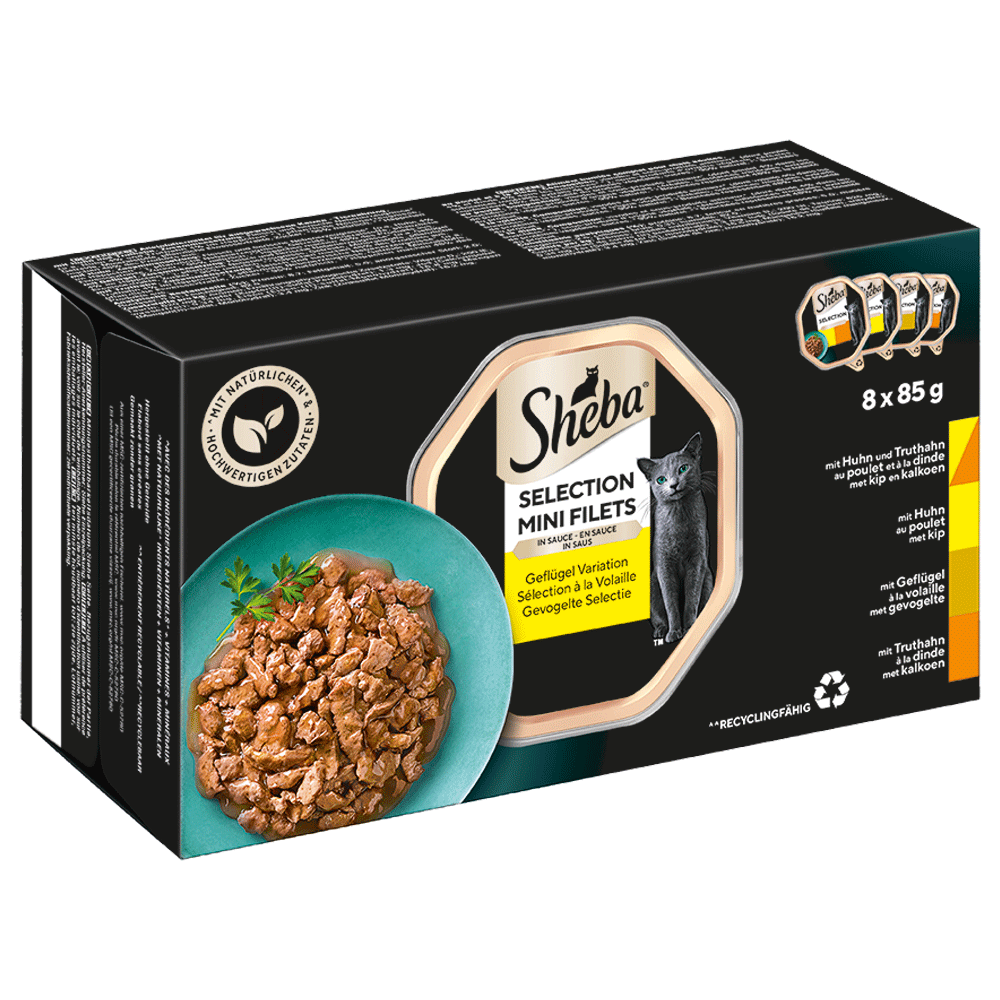 Bild: Sheba Selection Mini Filets in Sauce Geflügel Variation