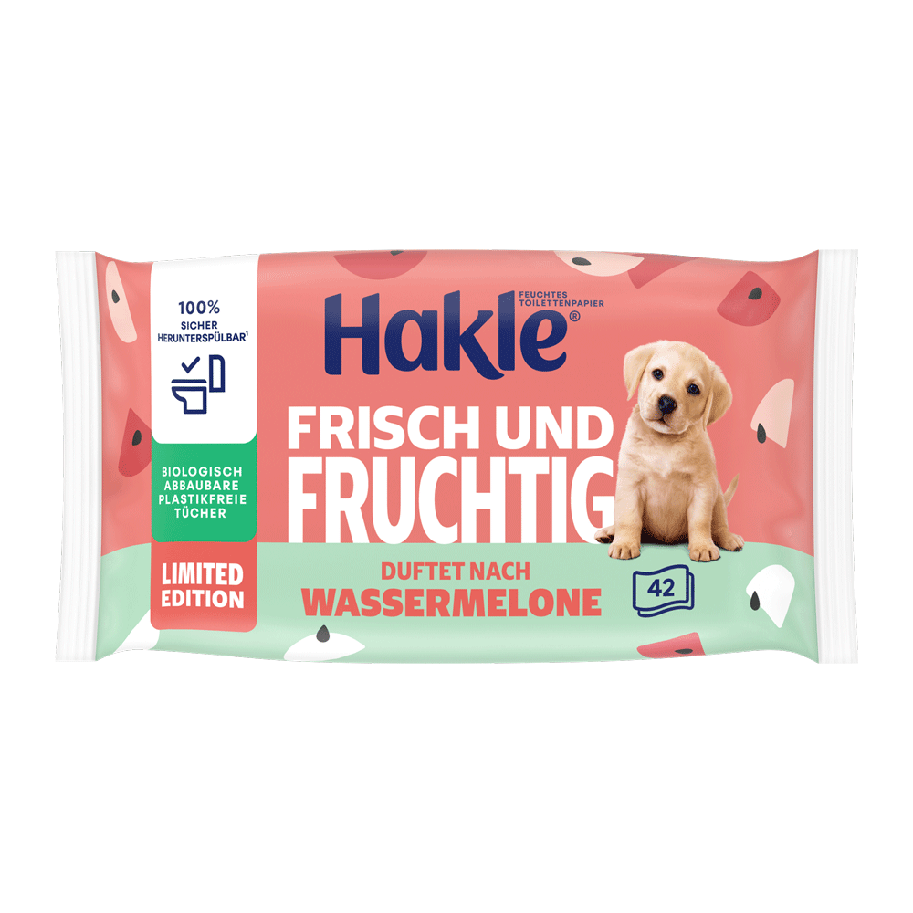 Bild: Hakle Feuchtes Toilettenpapier Frisch und Fruchtig Limited Edition 