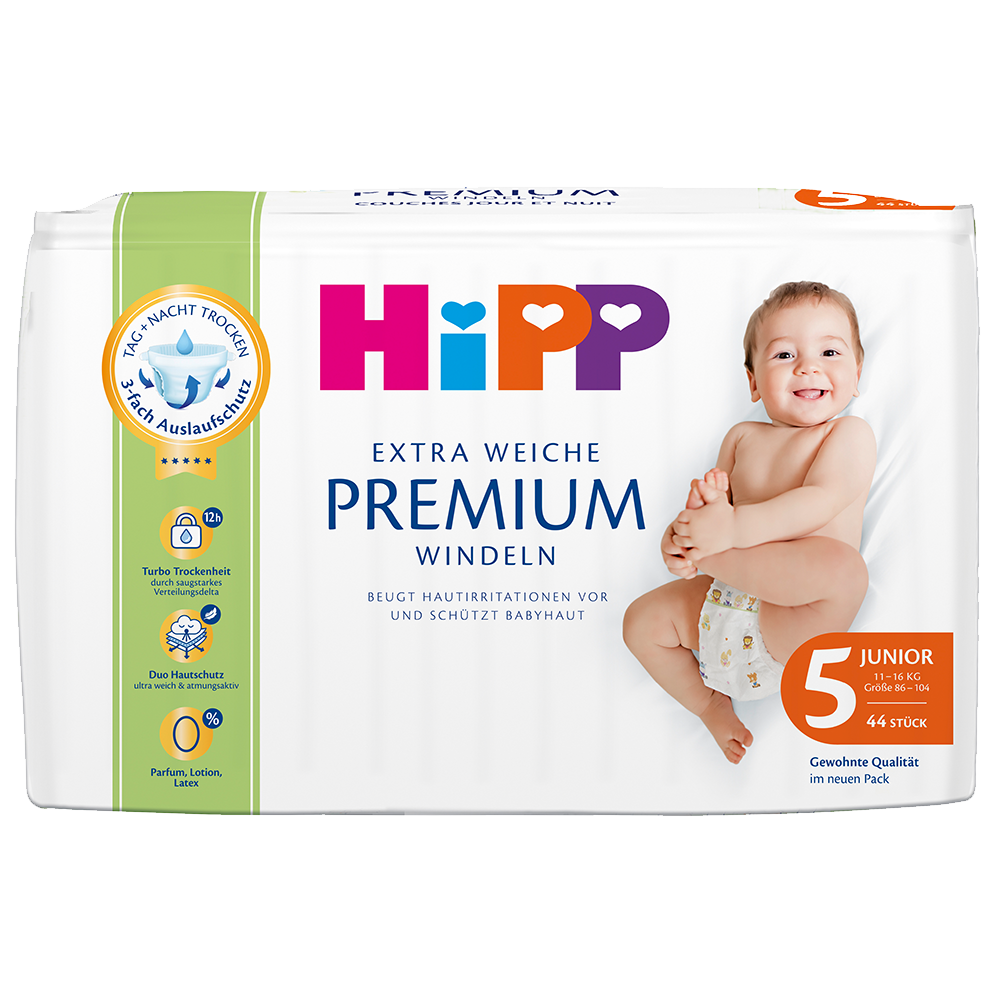 Bild: HiPP Premium Windeln Junior 11kg - 16kg