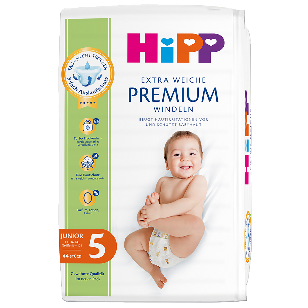 Bild: HiPP Premium Windeln Junior 11kg - 16kg