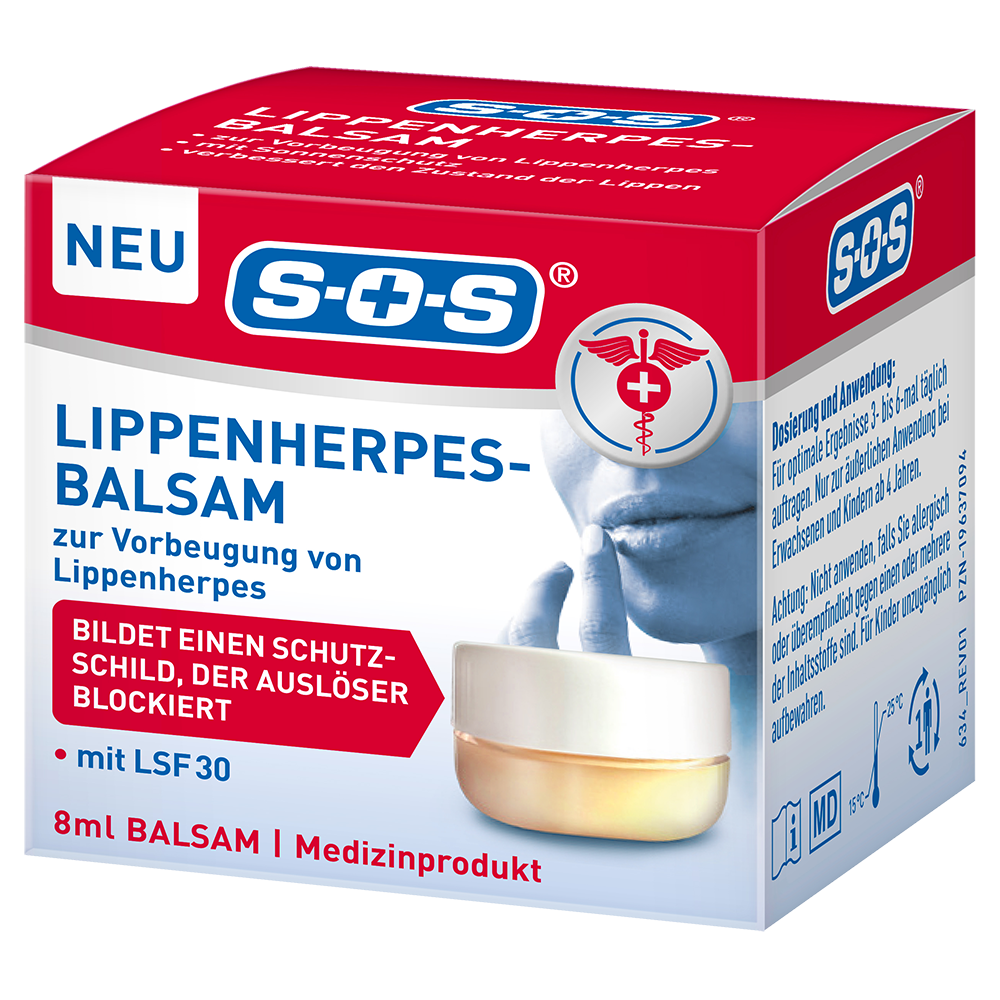 Bild: SOS Lippenherpesbalsam LSF 30