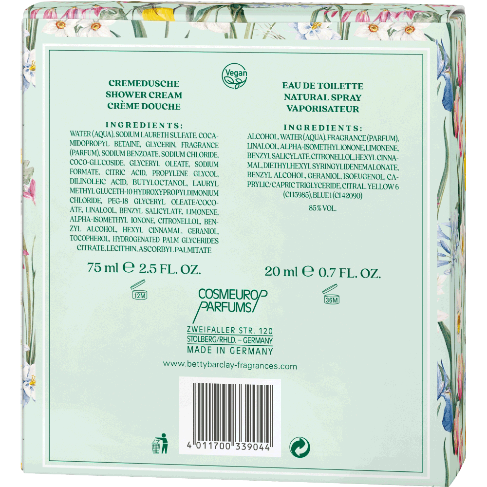 Bild: Betty Barclay Wild Flower Geschenkset Eau de Toilette 30 ml + Duschgel 75 ml