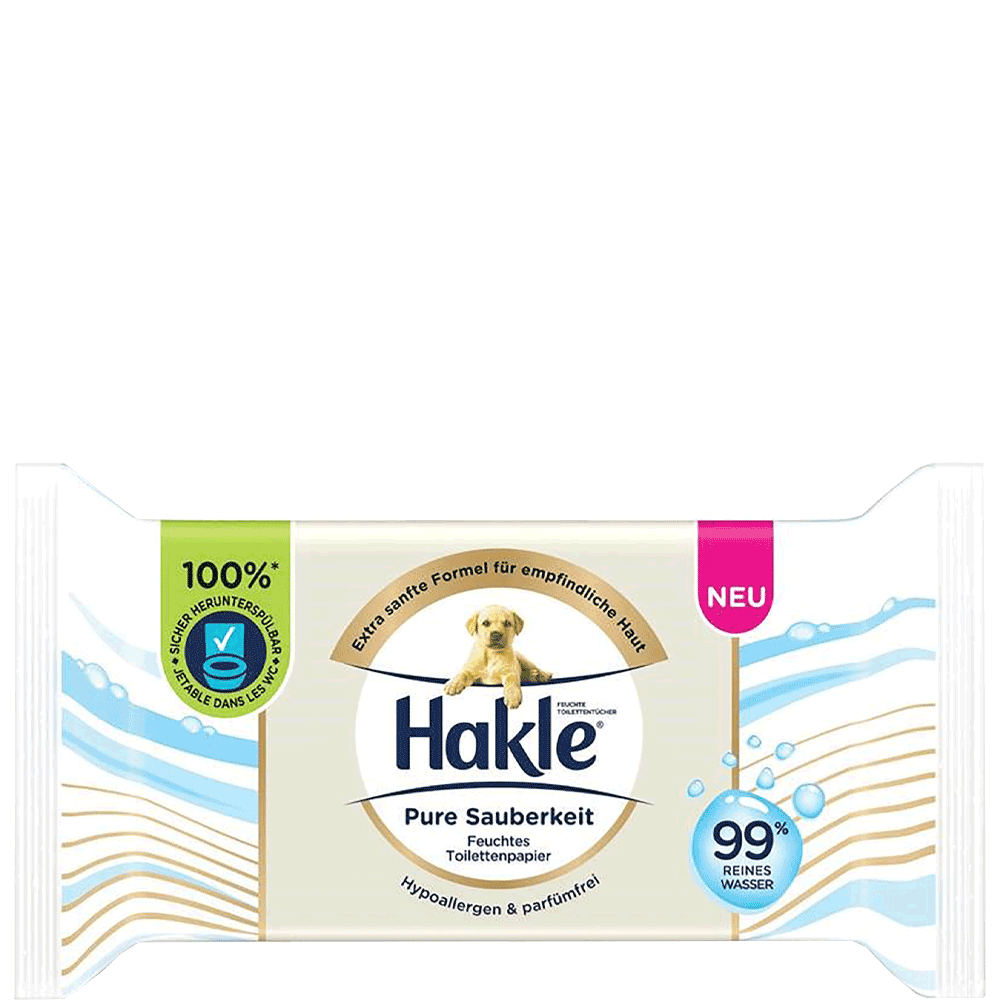 Bild: Hakle feuchtes Toilettenpapier Pure Sauberkeit