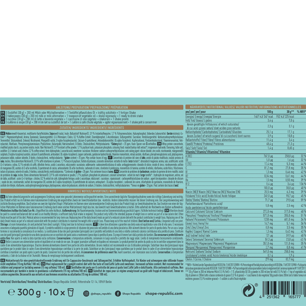 Bild: SHAPE REPUBLIC Slim Shake Iced Caffe Latte
