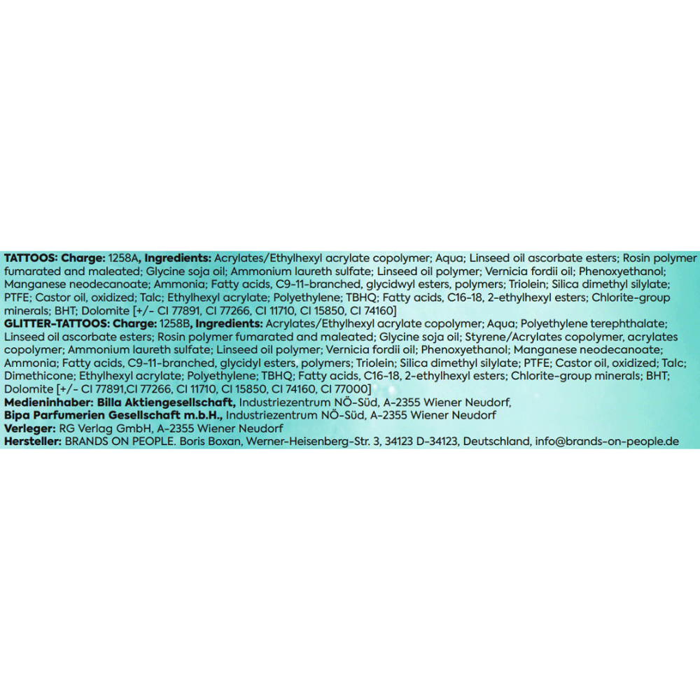 Bild: BIPA Tattoos Wasser