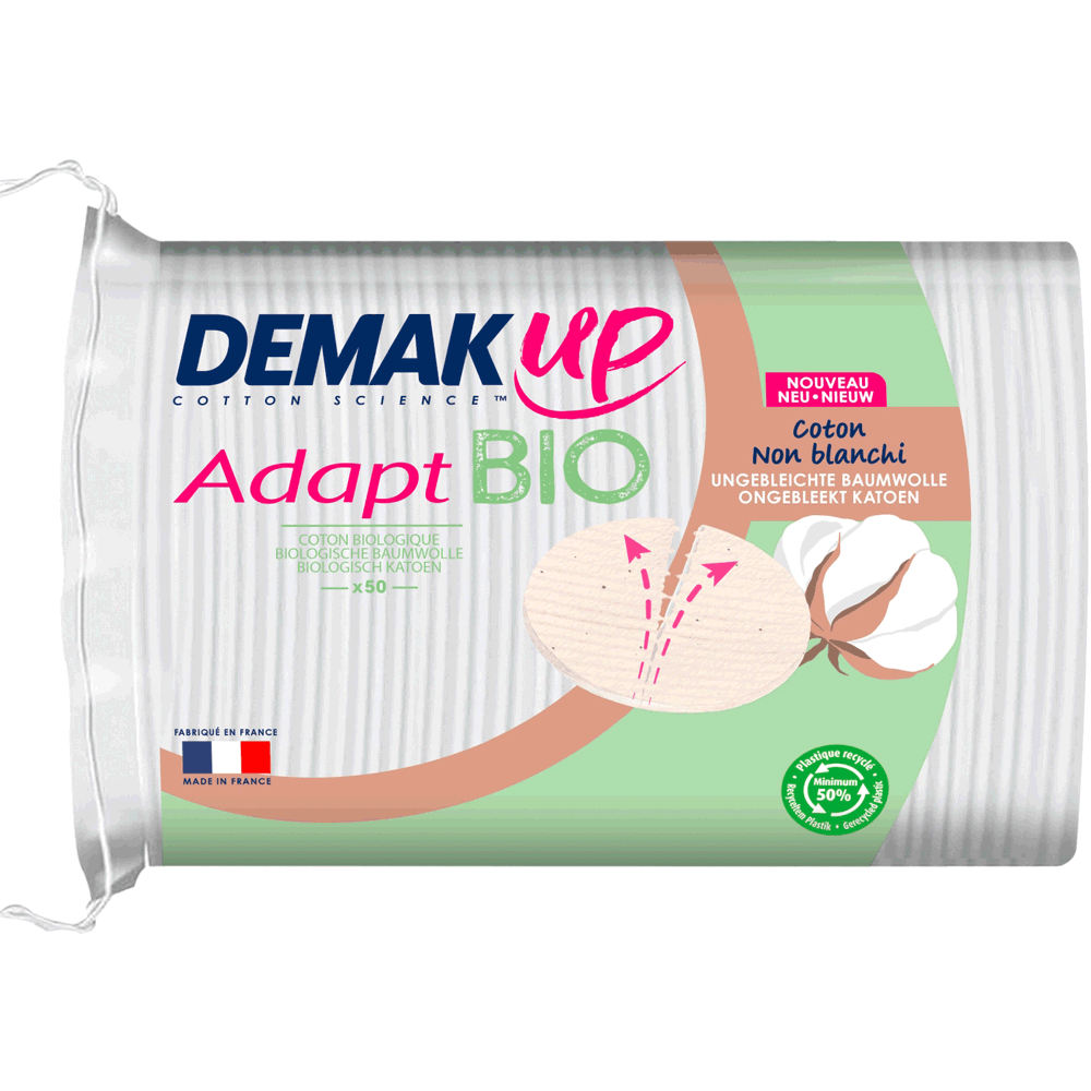 Bild: DEMAK'UP Bio Wattepads oval