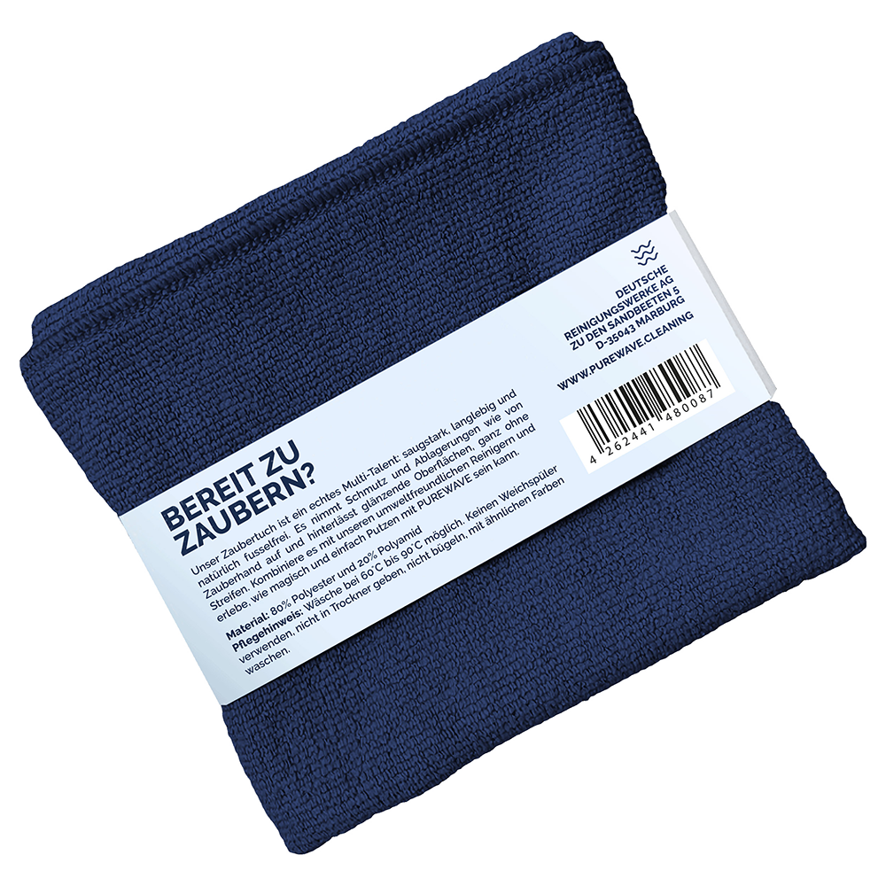 Bild: Purewave Zaubertuch Dunkelblau