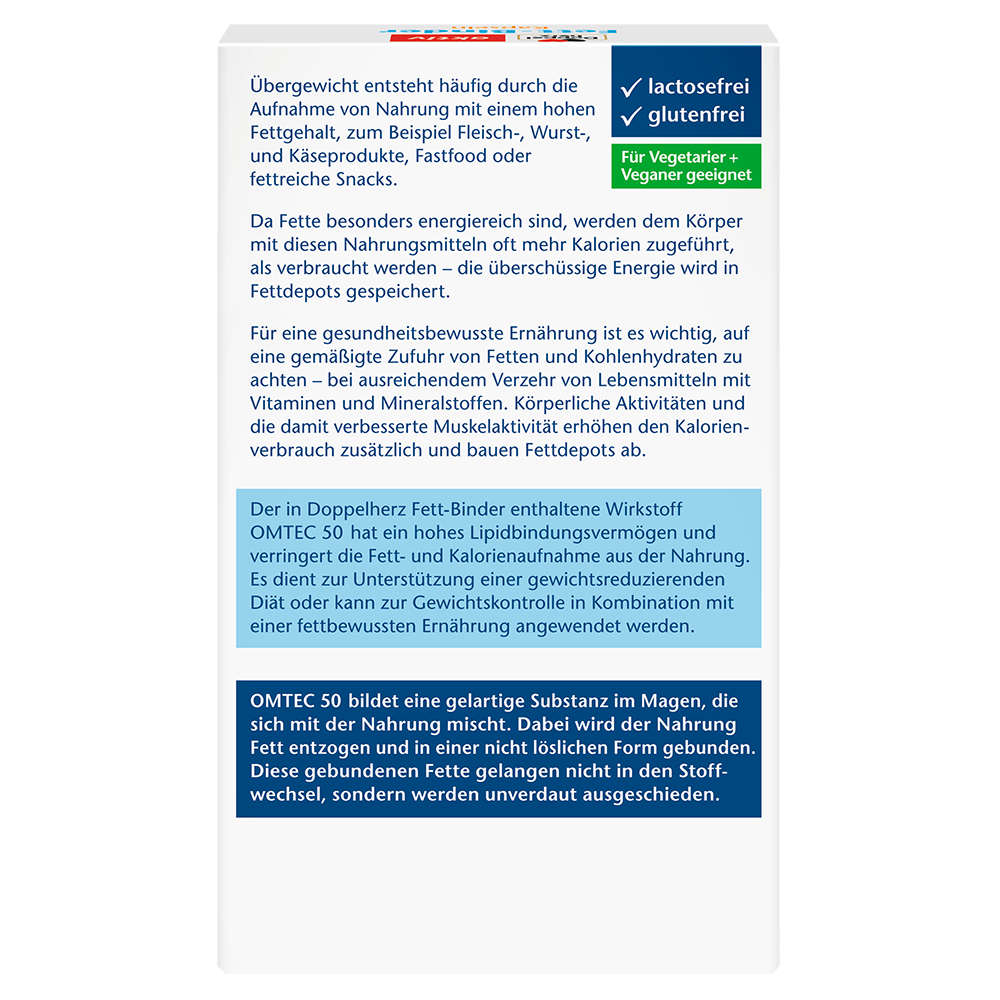 Bild: DOPPELHERZ Fett-Binder Kapseln