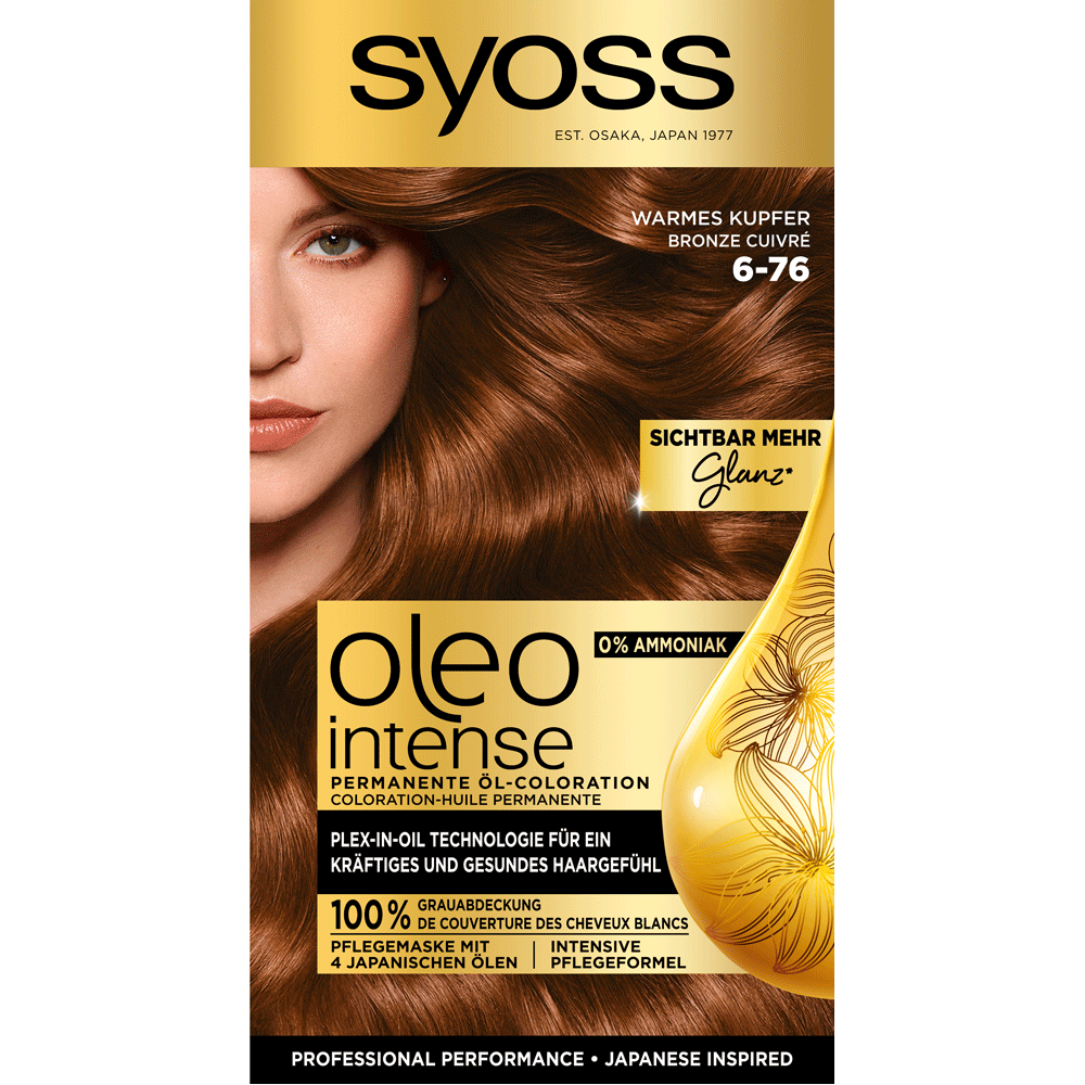 Bild: syoss oleo intense Permanente Öl Coloration Warmes Kupfer