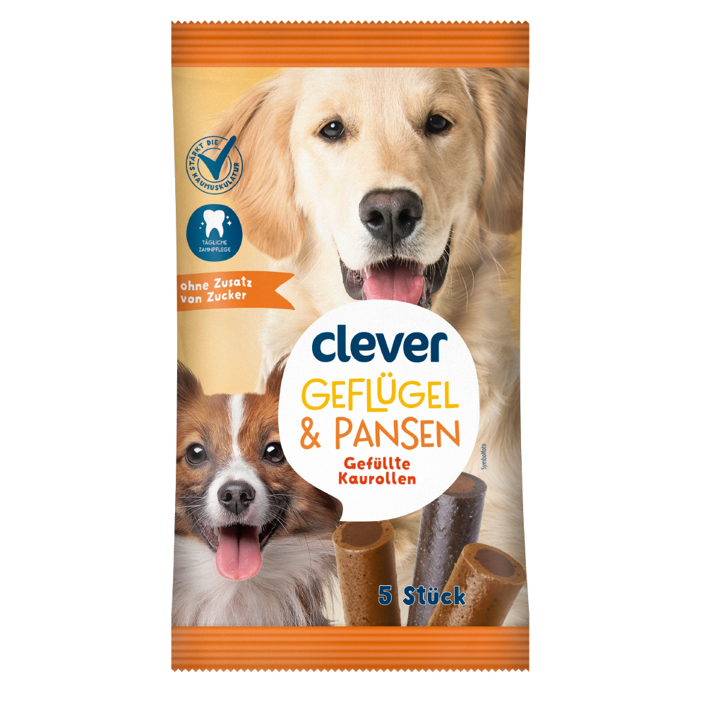 Bild: clever Geflügel und Pansen Gefüllte Kaurollen