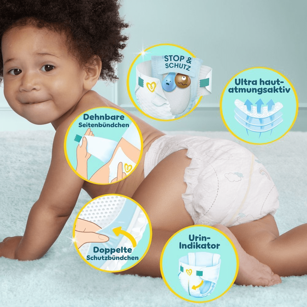 Bild: Pampers Premium Protection Größe 4, 9kg-14kg, Bip Pack