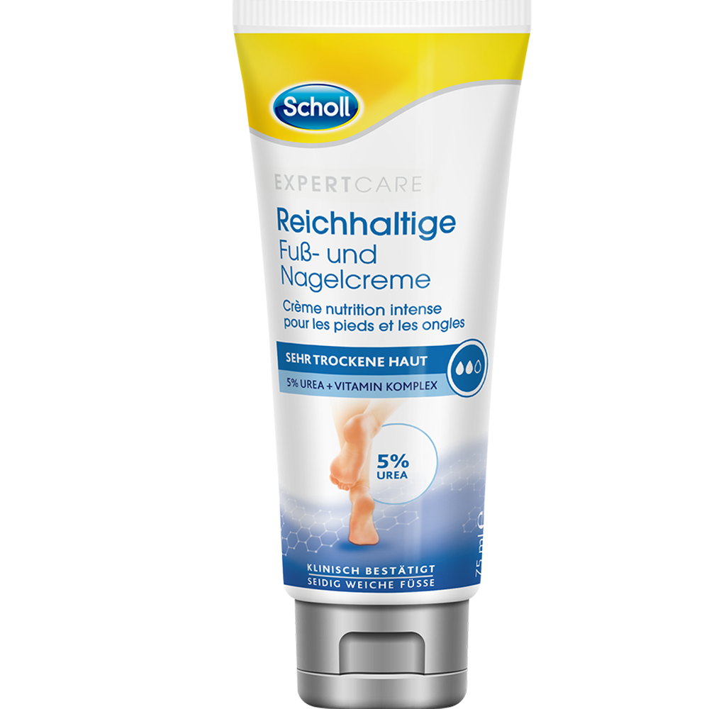 Bild: Scholl Expert Care Reichhaltige Fuß- und Nagelcreme