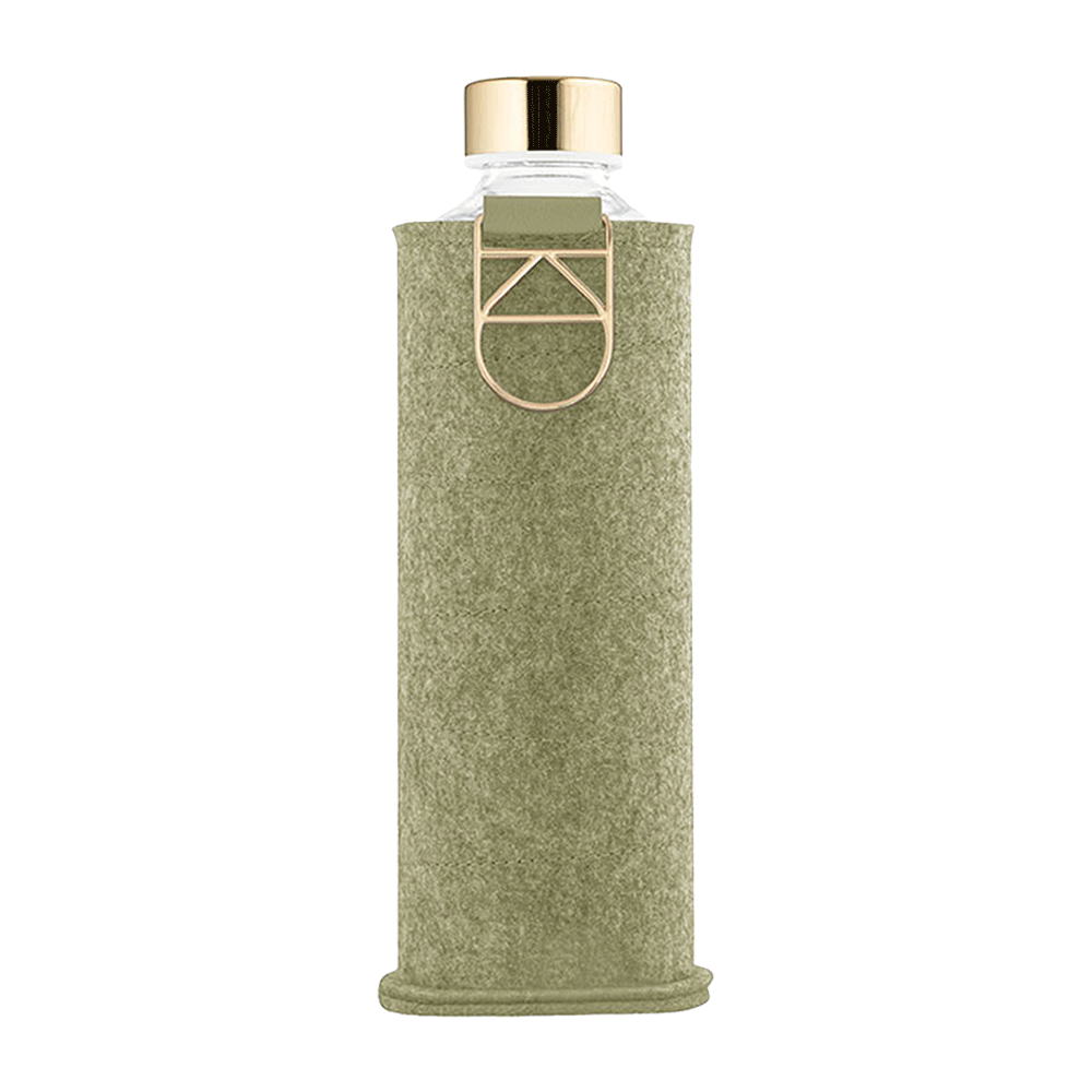 Bild: equa Glasflasche Pistachio mit Filzüberzug 750 ml