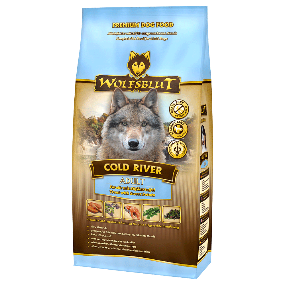 Bild: Wolfsblut Cold River Forelle Adult Hundefutter