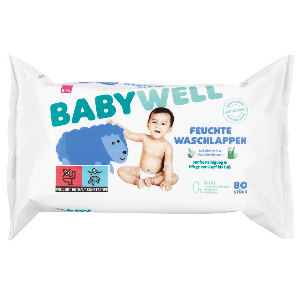 Bild: BABYWELL Feuchte Waschlappen