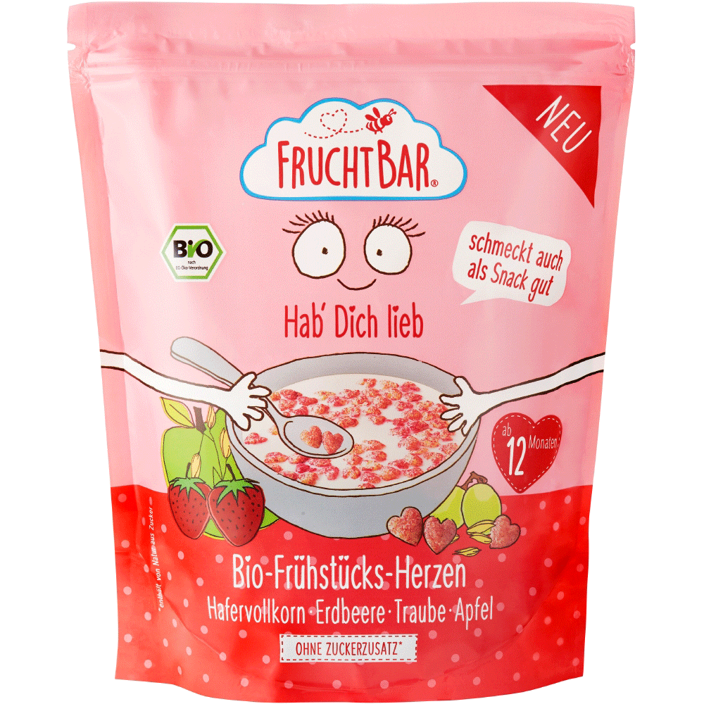 Bild: FruchtBar Frühstücksherzen Haferflocken
