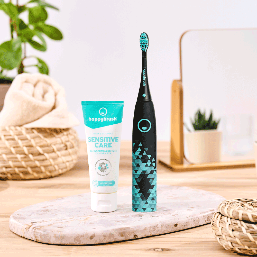Bild: happybrush Zahnpasta Sensitive Care Zahnschmelzschutz