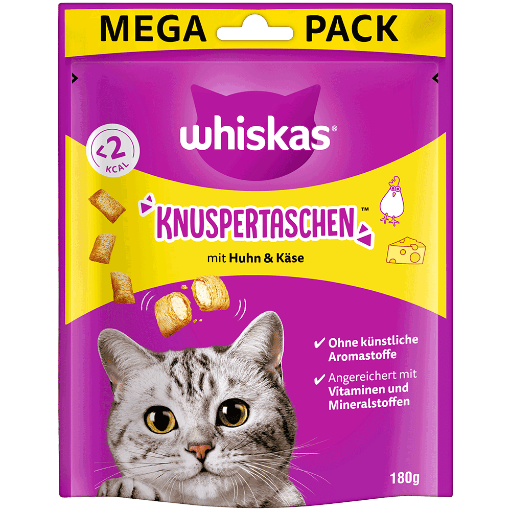 Bild: Whiskas Knuspertaschen mit Huhn und Käse