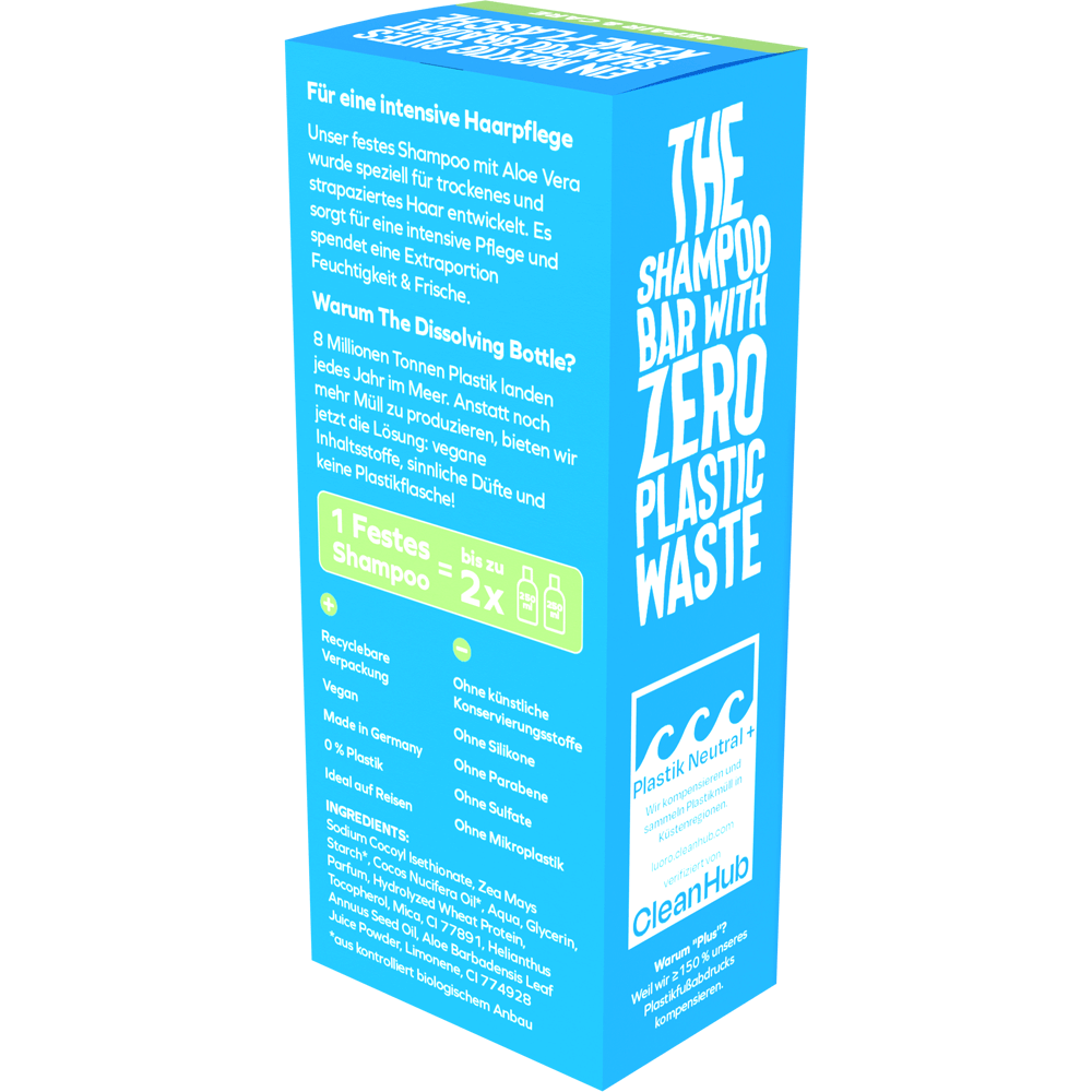 Bild: The Dissolving Bottle Festes Shampoo Aloe Vera