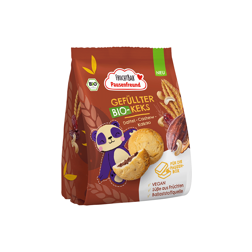 Bild: FruchtBar Gefüllter Bio-Keks mit Dattel, Cashew & Kakao