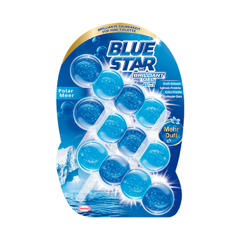 Bild: Blue Star WC-Steine Brilliant Gel Polar Meer
