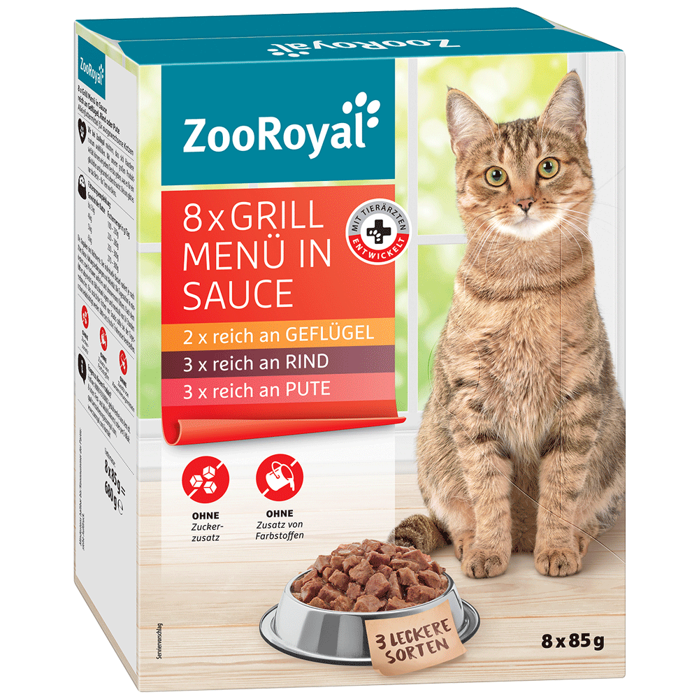 Bild: ZooRoyal Grillmenü in Sauce 