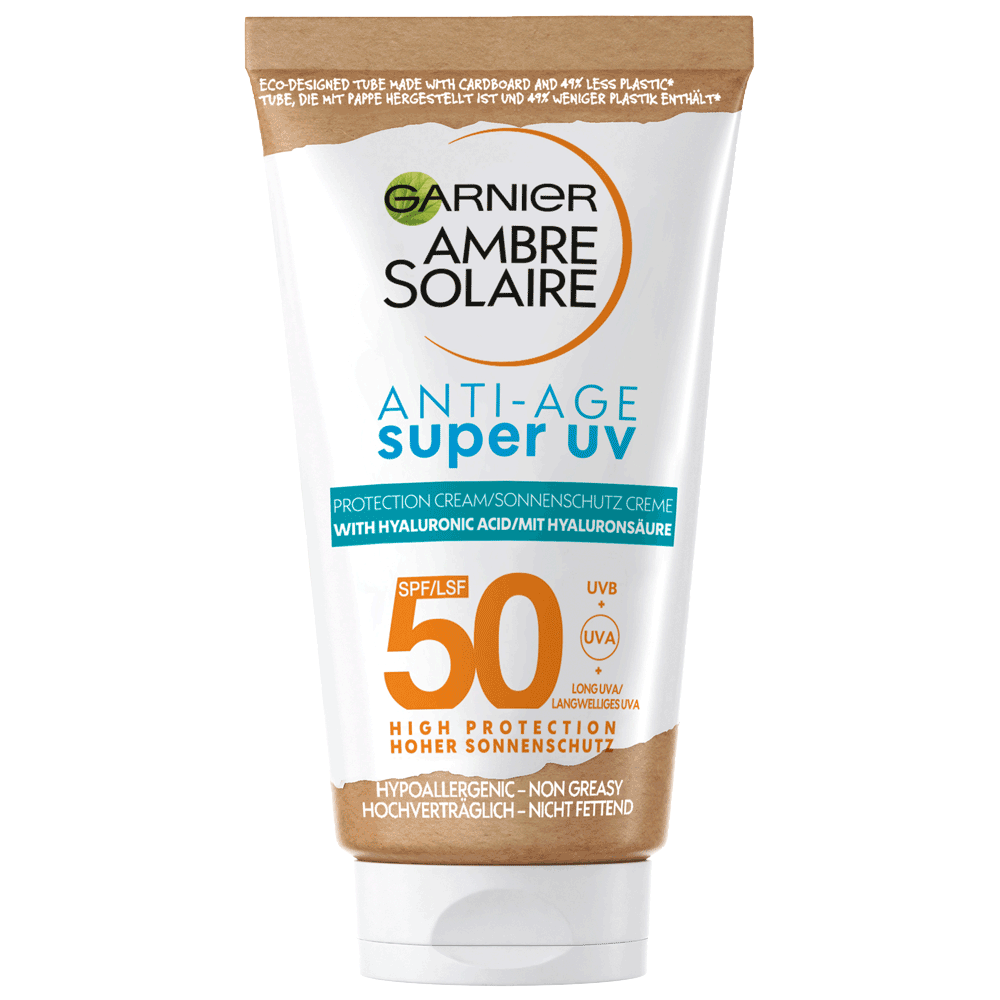 Bild: GARNIER AMBRE SOLAIRE Sensitiv Anti-Age Sonnencreme Gesicht