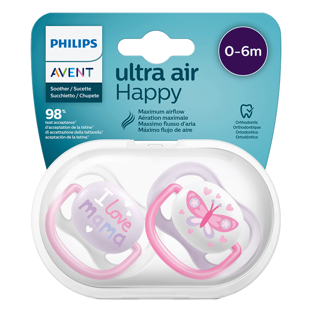 Bild: PHILIPS AVENT Schnuller Ultra Air Happy 0-6M