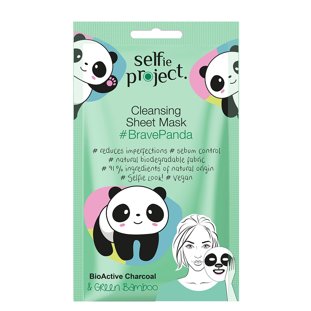 Bild: Selfie Project Tuchmaske Brave Panda