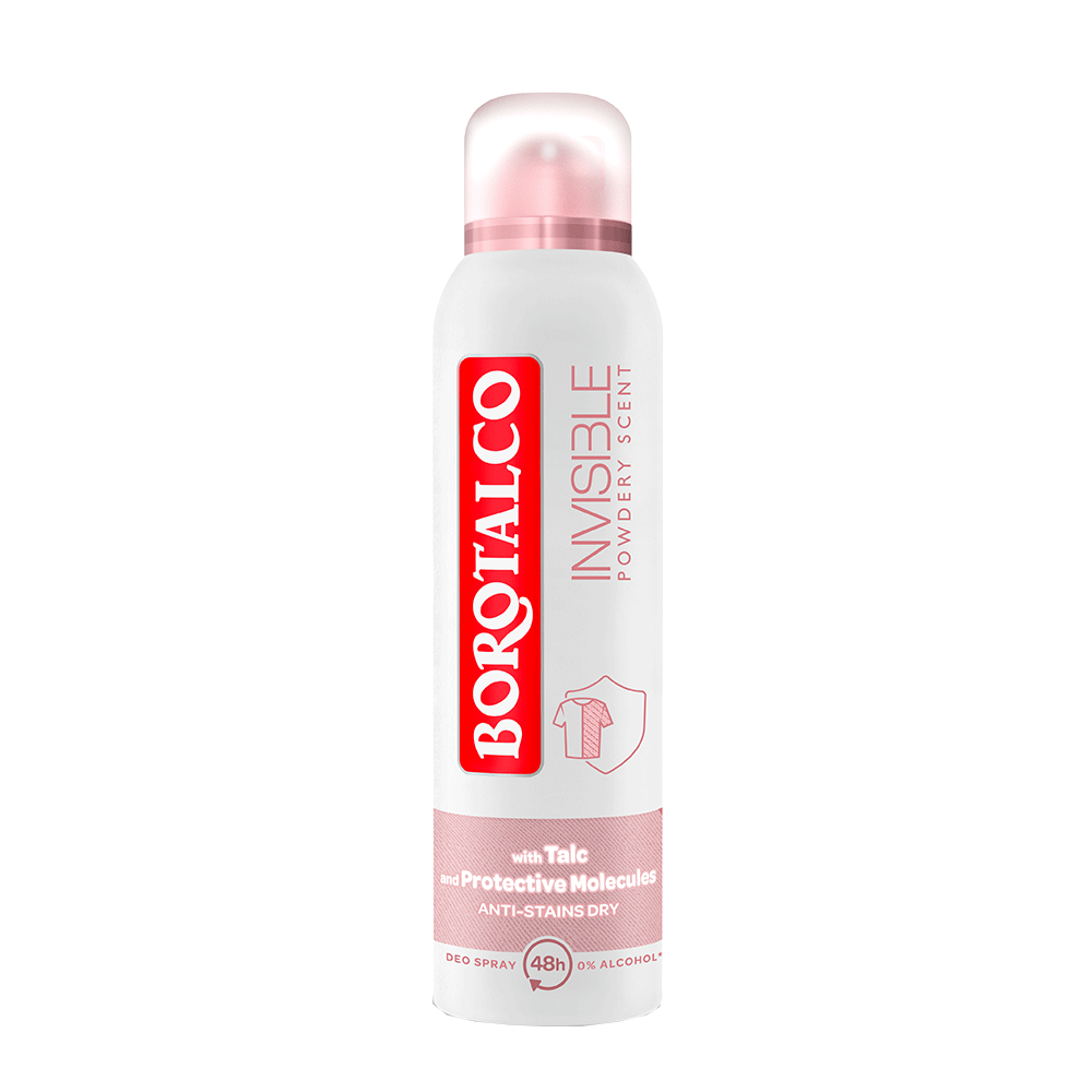Bild: BOROTALCO Deospray Invisible Powdery Scent