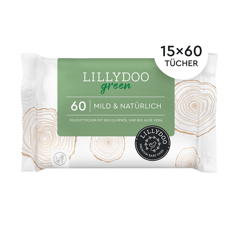 Bild: LILLYDOO Feuchttücher Green, 15x60 Stück