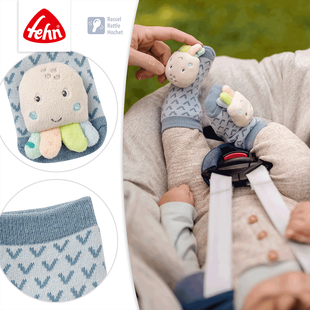 Bild: Fehn Rasselsocken Oktopus