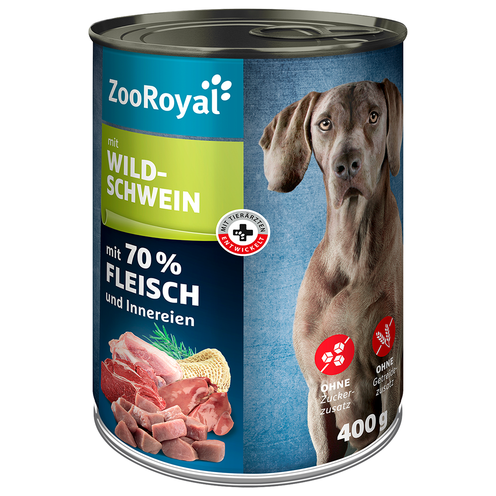 Bild: ZooRoyal Hundefutter mit Wildschweinen