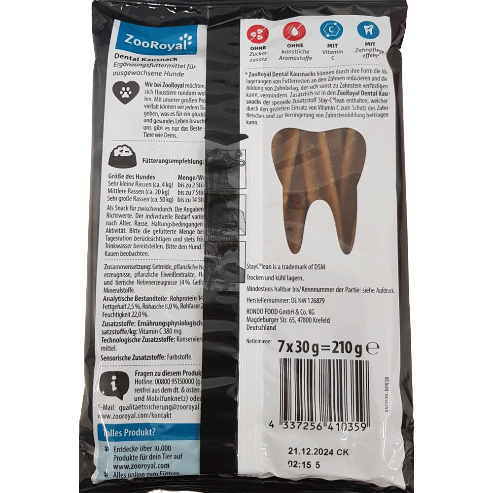 Bild: ZooRoyal Dental Kausnack