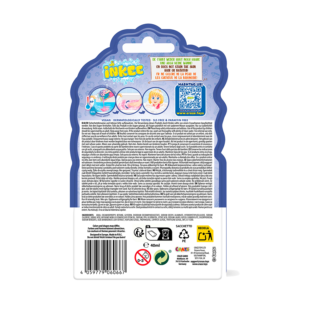 Bild: Craze Inkee Schaumbad Galupy Unicorn