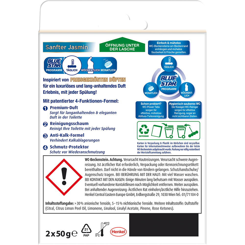 Bild: Blue Star deLuxe WC-Steine Sanfter Jasmin