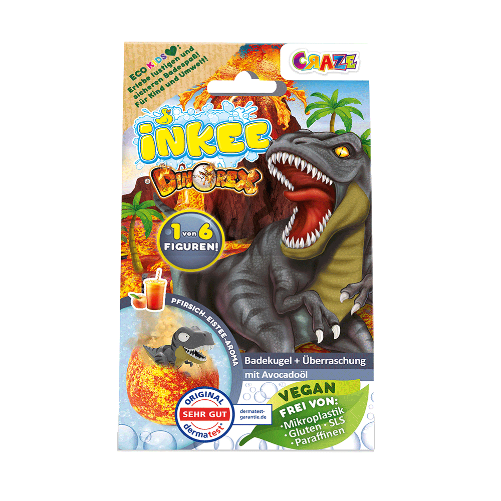 Bild: Craze Inkee Badekugel + Überraschung Dinorex