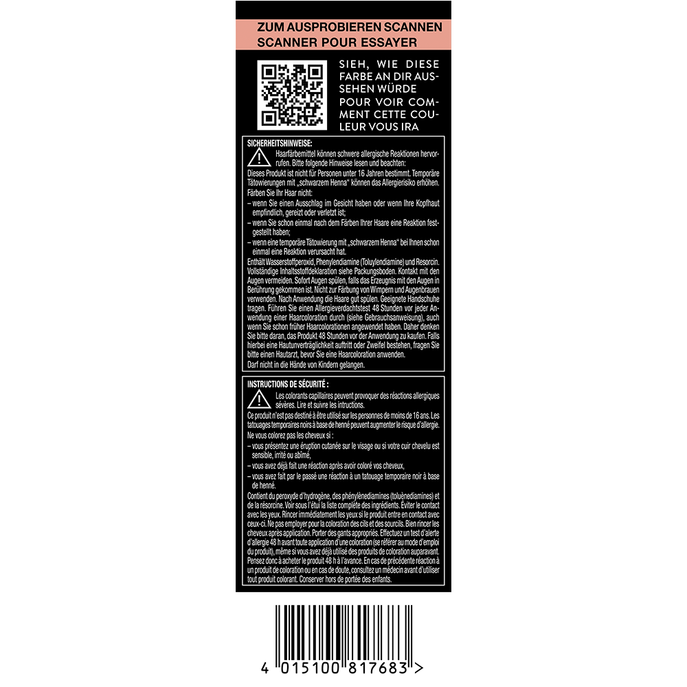 Bild: syoss Permanente Coloration mittelbraun