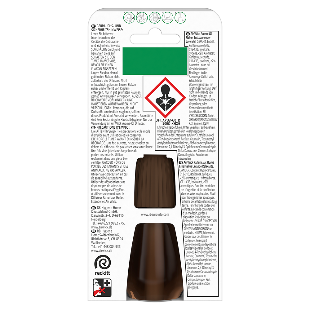 Bild: AIRWICK Aroma Öl Flakon Entspannender Lavendel