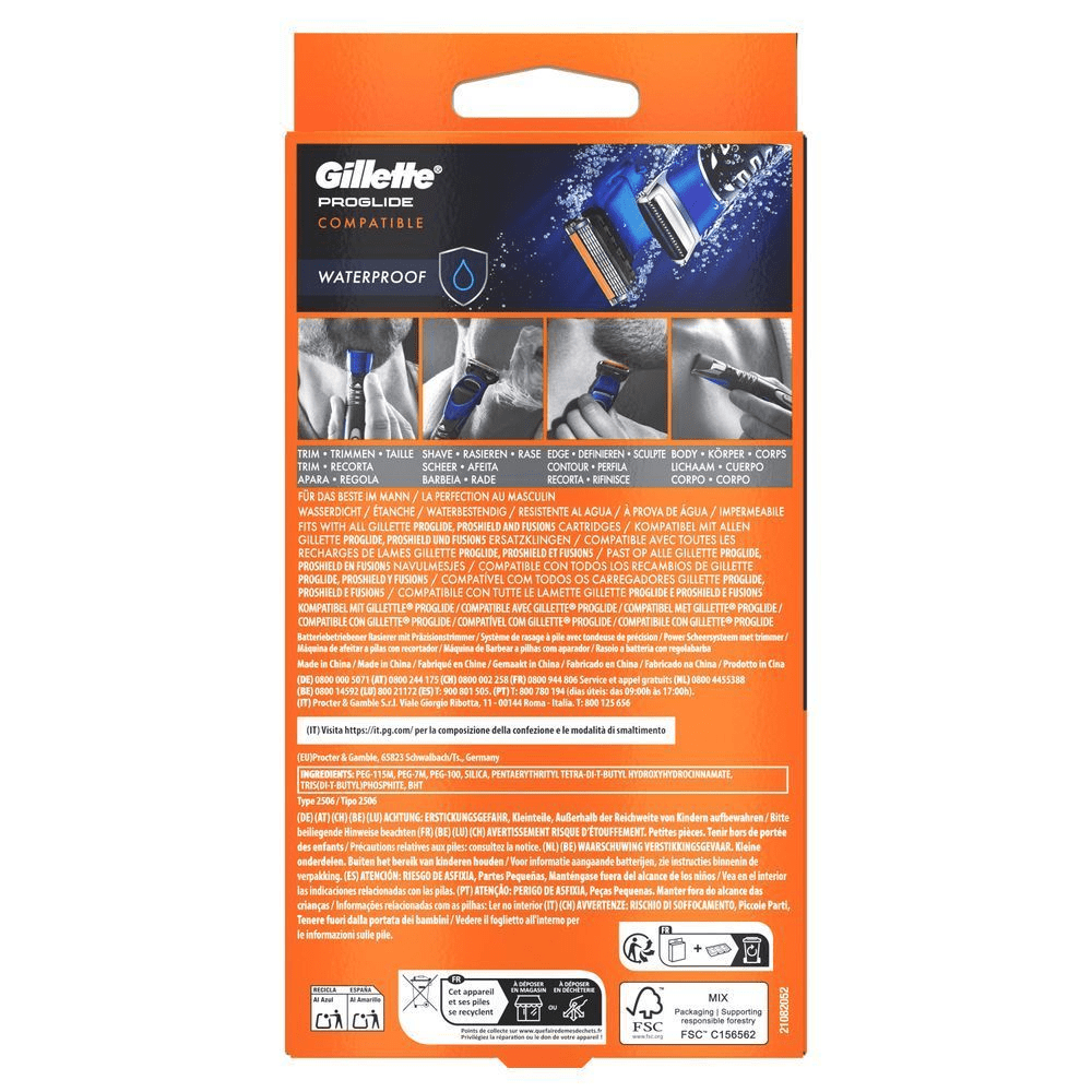 Bild: Gillette 4in1 Styler: Trimmen, Definieren, Rasur, Körperrasur