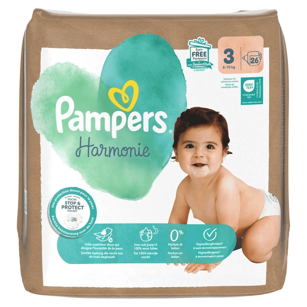 Bild: Pampers Harmonie Windeln Größe 3, 6kg-10kg