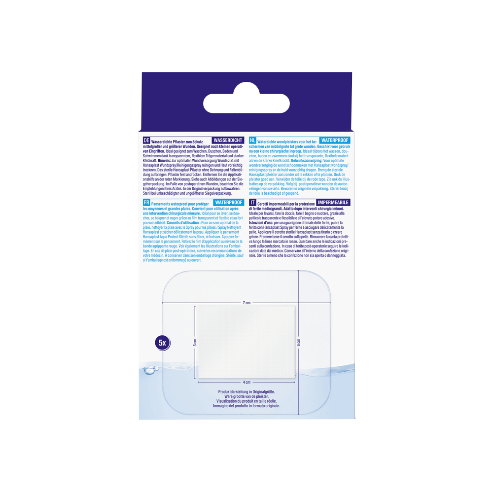 Bild: Hansaplast Aqua Protect XL Wasserdichte Pflaster