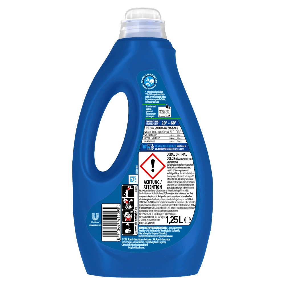 Bild: Coral Colorwaschmittel Optimal Color