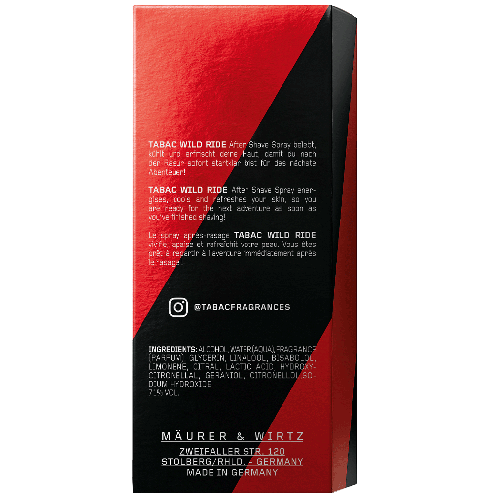 Bild: Tabac Wild Ride Aftershave Spray